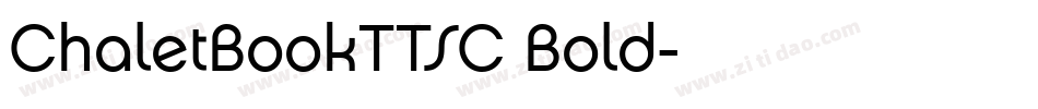 ChaletBookTTSC Bold字体转换